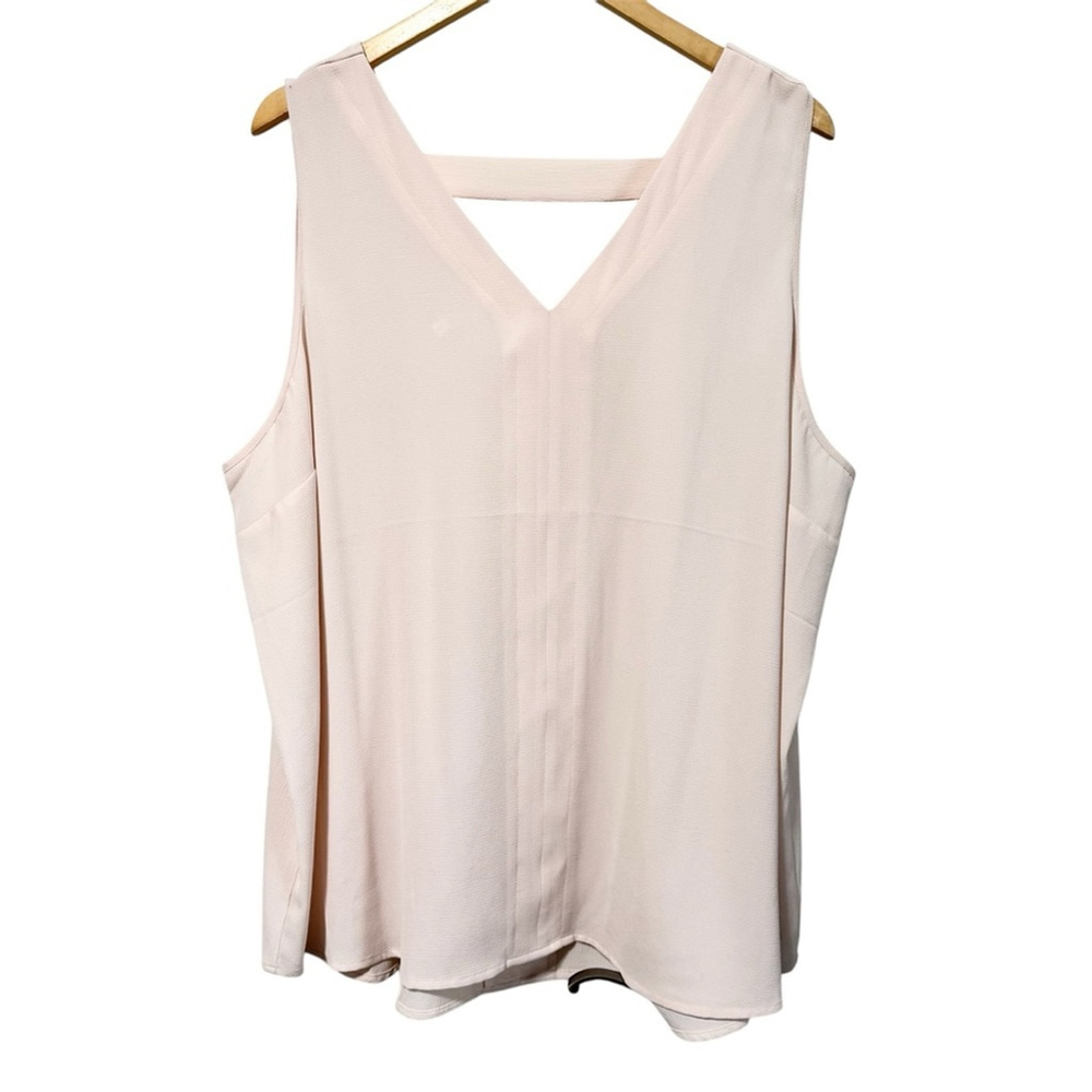 Maurices Elegant light pink bar back Sleeveless Top plus size 2 20-22